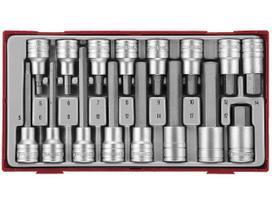 Galvučių su antgaliais rinkinys Teng Tools TTHEX16; vnt.