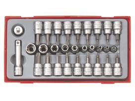 Galvučių su antgaliais rinkinys Teng Tools TTTX30; 30 vnt.