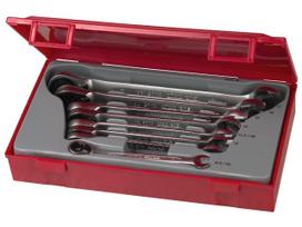 Terkšlinių veržliarakčių rinkinys Teng Tools TT6508R; 8 vnt.
