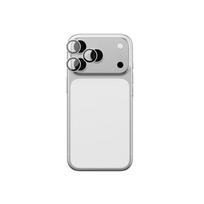 iphone 17 stiklas - AmazingThing Sapphire Camera Glass for iPhone 17 Pro / Pro Max - with Silver Frame - 1 nuotrauka