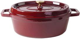 Zyle Ovalus emaliuotas ketaus puodas ZY040RKI, raudonas (Red), 7.8 l