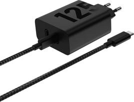 turbo - Motorola TurboPower 125W Duo įkroviklis su 2xUSB-C kabeliu Juodas (Black) - 1 nuotrauka