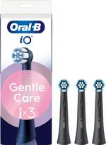 Oral-B iO Series Gentle Care keičiamos galvutės Juodos (Black) - 3 vnt.