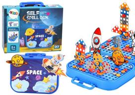 Lean Toys Konstruktorius su atsuktuvu Kosmosas 228 vnt.