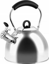 Promis TMC31 2.5L Virdulys su švilpuku, Blizgus plienas (Shiny Steel)
