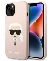 iphone 14 pro max deklas - Karl Lagerfeld "Silicone Karl`s Head Magsafe iPhone 14 Pro Max" Light Pink - 1 nuotrauka
