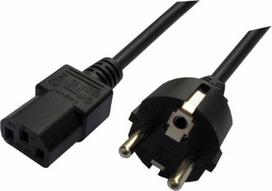 Savio Cable IEC C13 / Schuko 1.2m Black