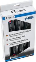 Atsuktuvų komplektas Condor Werkzeug C11800; SL/PH/PZ; 7 vnt.