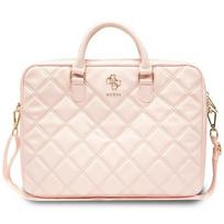 krepsys nesiojamam kompiuteriui 16 - Guess Quilted 4G bag for a 16" laptop - pink - 1 nuotrauka