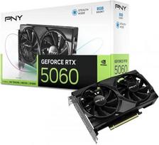 vaizdo plokstes ventiliatoriai - PNY GeForce RTX 5060 su dviem ventiliatoriais, 8GB DLSS4 - 1 nuotrauka