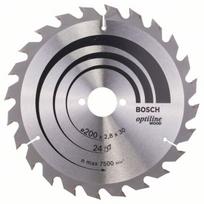 Pjovimo diskas medienai Bosch OPTILINE WOOD; 200x2,8x30,0 mm; Z24; 15°