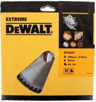 Pjovimo diskas medienai DeWalt; 165x2,6x20,0 mm; Z48; -5°