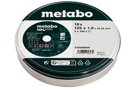 Universalus pjovimo diskas Metabo 616399000; 125 x 1 x 22,23 mm; 10 vnt.