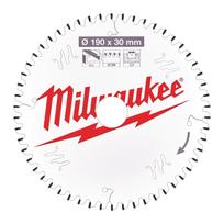 Pjovimo diskas medienai Milwaukee 4932471303; 190x30x2,4 mm; Z54; -5°