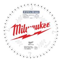 Pjovimo diskas medienai Milwaukee 4932471325; 210x30x2,8 mm; Z48; 10°