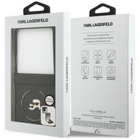 flip 7 deklas - Karl Lagerfeld Karl&Choupette Pins MagSafe dėklas skirtas Samsung Galaxy Z Flip 7 - Juodas (Black) - 1 nuotrauka