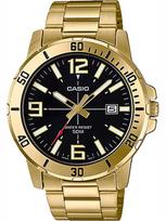 casio laikrodziai vyrams - Casio MTP-VD01G-1B VYRIŠKAS LAIKRODIS Juodas (Black) - 1 nuotrauka
