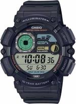 casio laikrodziai vyrams - CASIO Digital Moonphase WS-1500H-1A Juodas (Black) - 1 nuotrauka