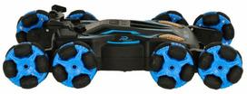 gestais valdomas - Ikonka RC nuotolinio valdymo automobilis 8 ratai su muzika ir šviesomis, Mėlyna/Juoda (Blue/Black) - 1 nuotrauka