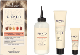 phyto plauku dazai 8.1 - Phyto Phytocolor Permanent Hair Color 112ml 8.1 Šviesiai Pelenų Blondinė (Light Ash Blond) - 1 nuotrauka