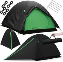 tinklas nuo uodu - Dvivietė turistinė palapinė Domyślna, juodai žalia (Black/Green) - 1 nuotrauka