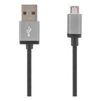 DELTACO USB 2.0 "A-micro B",  2,4A, 1.0m, juodas / MICRO-110F