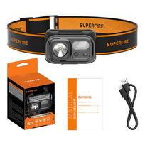 Superfire HL23 Galvos Žibintuvėlis, 220 lm, USB-C