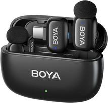 Boya Mini-14 Ultracompact 2.4GHz Belaidis Mikrofonas su USB-C Kištuku (Juodas)