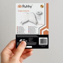 sparnai wing - Ruhhy - Angelo sparnai 2 vnt. 50 x 35 cm (Angel wings, 2 pcs) - 1 nuotrauka
