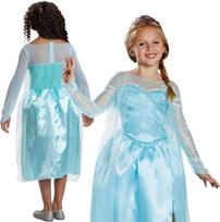 Disney - Elza kostiumas, mėlynas (Blue) 125-135 cm (7-8 metai)