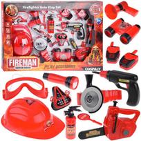Jokomisiada ZA4698 Didelis ugniagesių šalmų rinkinys, 13 dalių (Firefighter Helmet Set)