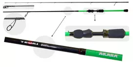Spiningas Akara Teuri LS TX-30, 198 cm, 80 g, Juodas (Black)/Žalias (Green)