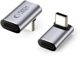 usb c kampinis - Tech-Protect Ultraboost AA02 USB-C kampinis adapteris Pilkas (Gray) - 1 nuotrauka