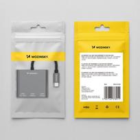 Wozinsky WHCH-01 USB-C PD 100W HDMI 4K@30Hz USB-A 10Gbps - Pilkas (Gray)