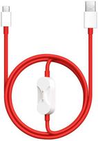 OnePlus SUPERVOOC 2in1 Įkrovimo ir Duomenų Kabelis 8A 1.2m Raudonas (Red)