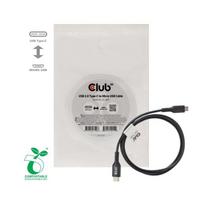 type c to usb - Club 3D CAC-1526 USB 3.2 Gen1 Type-C į Micro USB kabelis 1m Juodas (Black) - 1 nuotrauka