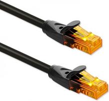 Qoltec 54566 UTP Patchcord Cable CAT6 2xRJ45 25m Juodas (Black)