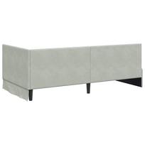 lova 90x200 - vidaXL Kampinė lovos konstrukcija, šviesiai pilka (Light Grey), 90x200 cm - 7 nuotrauka