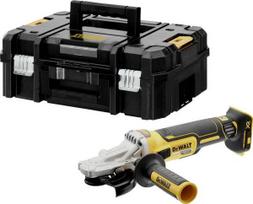18v dewalt - „DeWalt“ belaidis kampinis šlifuoklis plokščiagalvis DCG405FNT, 18 voltų (juodas / geltonas, be akumuliatoriaus ir įkroviklio) - 1 nuotrauka