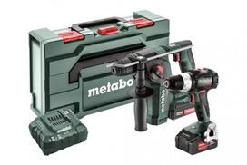 Metabo Combo 2.5.2 rinkinys (685182000), 18 V, 1 x 4 Ah, 1 x 2 Ah, įkroviklis + lagaminas