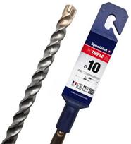 armatura 10 - Betono grąžtas Specialist  Triple, betonui, sraigtinis, trikampis, 10 mm x 26 cm - 1 nuotrauka
