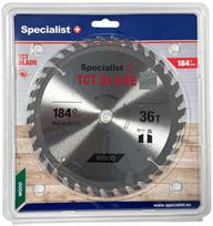pjovimo diskas medienai - SPECIALIST+ pjovimo diskas medienai 184x36T x16mm - 1 nuotrauka