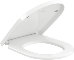 Villeroy & Boch Subway 3.0 klozeto dangtis su lėtu nusileidimu, balta (White)