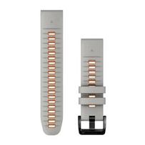 Garmin Quickfit 22mm Silikoninė Apyrankė Rūko pilkas / Oranžinis (Fog Grey / Ember Orange)