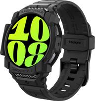 Spigen Rugged Armor Pro dėklas su dirželiu Samsung Galaxy Watch 7 (44mm) Juodas (Black)