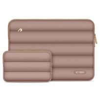 turistine kuprine - Tech-Protect Puffy 15-16" Laptop Bag - Brown - 1 nuotrauka