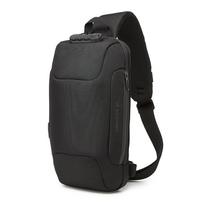 usb kuprines - Wozinsky Premium Single Shoulder Anti-Theft City Backpack with Organizer and USB - Black - 1 nuotrauka