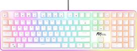Royal Kludge RK918 Balta (White), Raudoni Switches (Red)