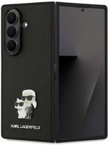 samsung galaxy fold7 - Karl Lagerfeld Saffiano Case for Samsung Galaxy Z Fold 7 - Juodas (Black) - 1 nuotrauka