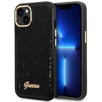 crocs lt - Guess iPhone 14 Plus 6.7" Juodas (Black) Kietas Dėklas Croco Collection - 1 nuotrauka